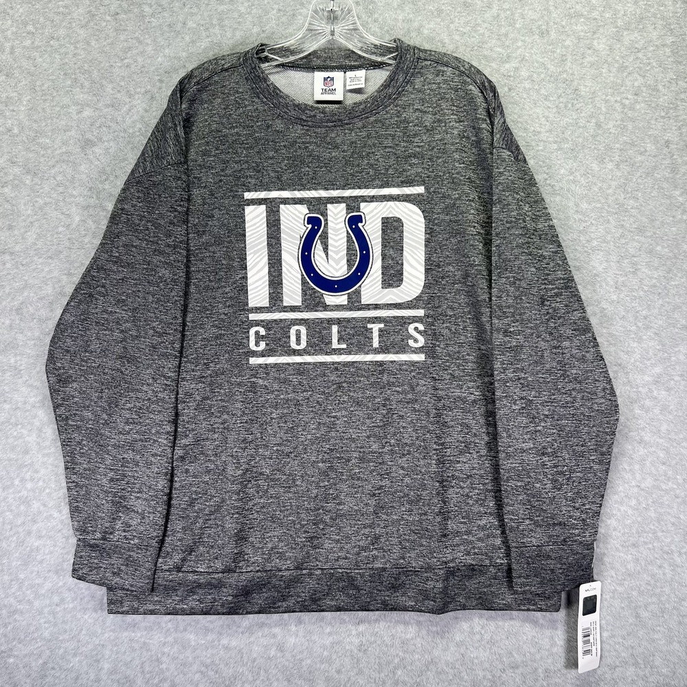 Indianapolis Colts Sweater Men Large NFL Football Crewneck Pullover Team Apparel